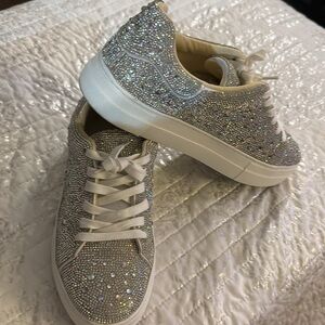Steve Madden rhinestone sneakers